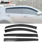 2011-2016 Kia Sportage Slim Style Smoke Tinted Window Visors Acrylic
