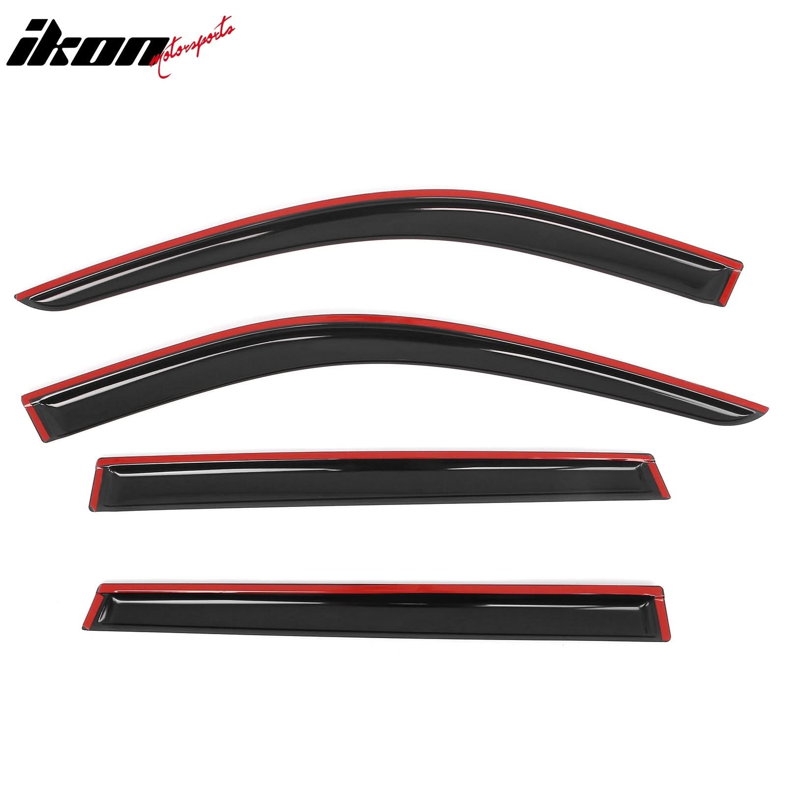 2020-2025 Kia Telluride 4PC Tape on Window Visors Vent Rain Sun Guards