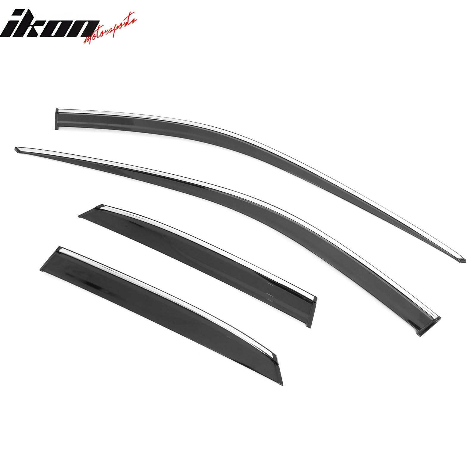2023-2025 Lexus RX350 Window Visors Vent Rain Guards W/Chrome Trim PC