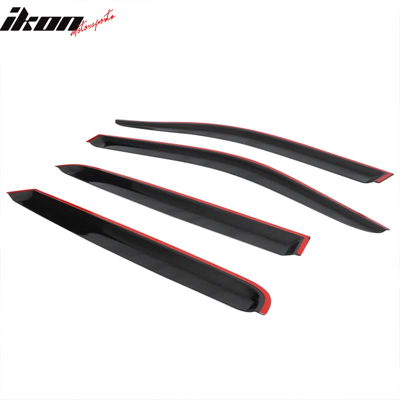 2005-2020 Nissan Frontier Slim Style Smoke Tinted Visor Window Acrylic