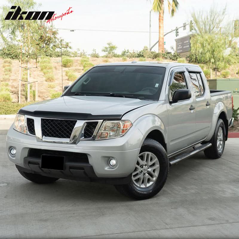 2005-2020 Nissan Frontier Slim Style Smoke Tinted Visor Window Acrylic