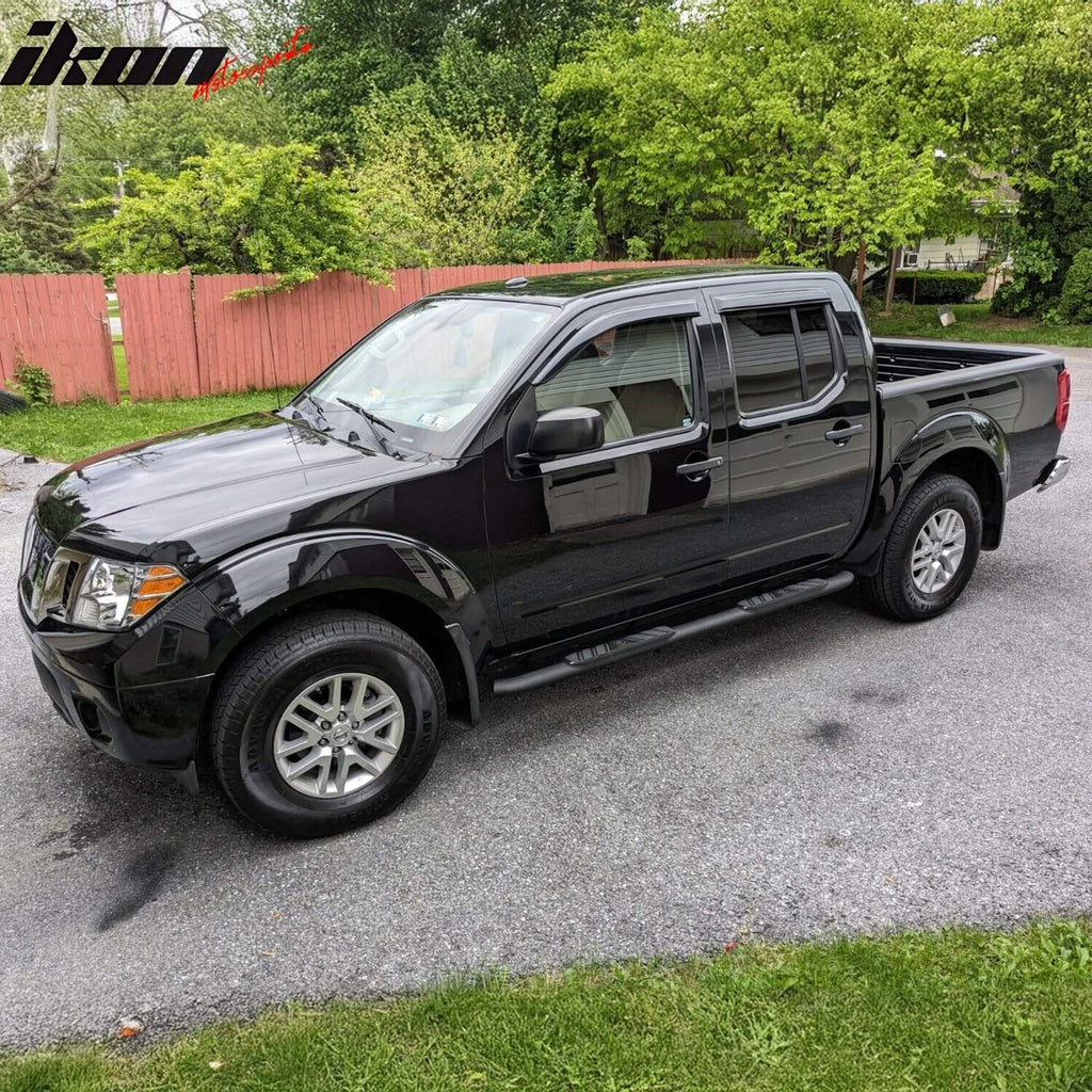 2005-2020 Nissan Frontier Slim Style Smoke Tinted Visor Window Acrylic