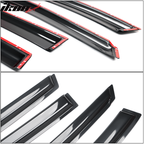 2009-2013 Nissan Rogue Slim Style Smoke Tinted Window Visor Acrylic