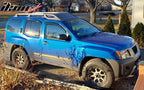 2005-2016 Nissan Xterra Tape On Smoke Tinted Visor Windows Acrylic