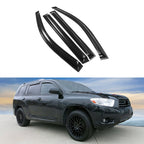 2008-2013 Toyota Highlander Acrylic 4PC Window Visors Tape On Guard