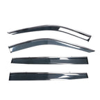 2020-2024 Toyota Highlander PC Side Window Visors w/ Chrome Trim 4PCS