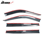 2020-2024 Toyota Highlander PC Side Window Visors w/ Chrome Trim 4PCS