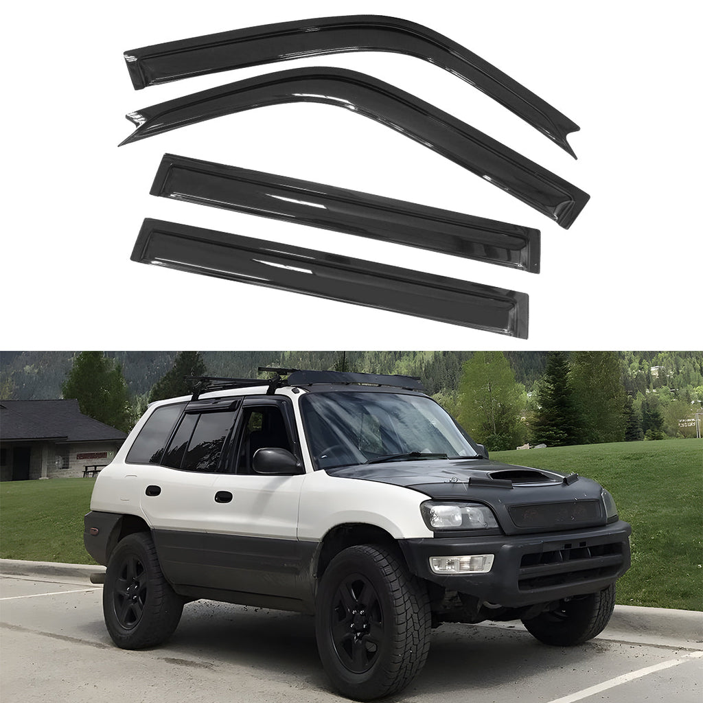 1996-2000 Toyota RAV4 4Pc Set Window Visors Acrylic