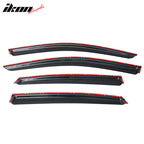2013-2018 Nissan Altima Slim Style Window Visor Chrome Trim Acrylic