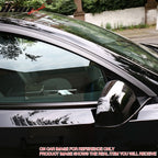 2020-2024 Tesla Model Y Tape-on Chrome Window Visors ABS 4PCS