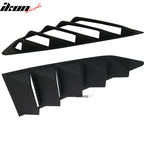 2016-2024 Chevy Camaro Black Rear Side Window Louver Trunk Spoiler ABS