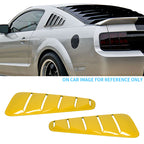 2005-2009 Ford Mustang V6 Side Quarter Window Louvers Windshield Cover