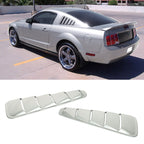 2005-2009 Ford Mustang V6 Side Quarter Window Louvers Windshield Cover