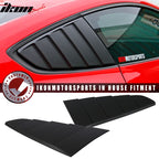 2015-2023 Ford Mustang CV Style Unpainted Black Window Scoop PP