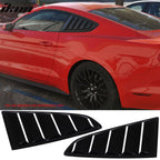 2015-2023 Ford Mustang Side Window Louvers Sun Shade Cover Windshield