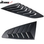 2015-2023Â Ford Mustang IKON Black Rear Window Louver Side Louvers ABS