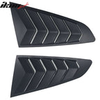 2015-2023Â Ford Mustang IKON Black Rear Window Louver Side Louvers ABS