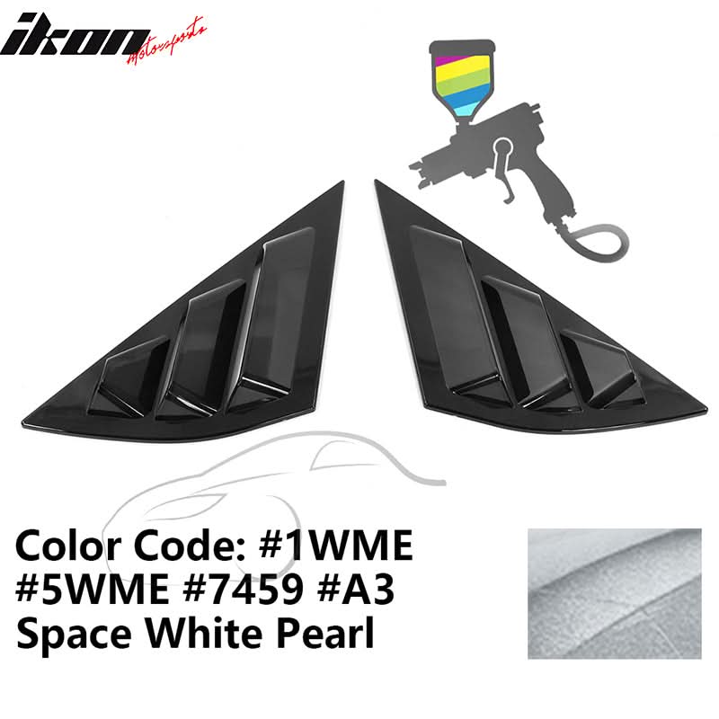 2021-2023 Ford Mustang Mach-E Window Louvers 3 Vent PC Painted