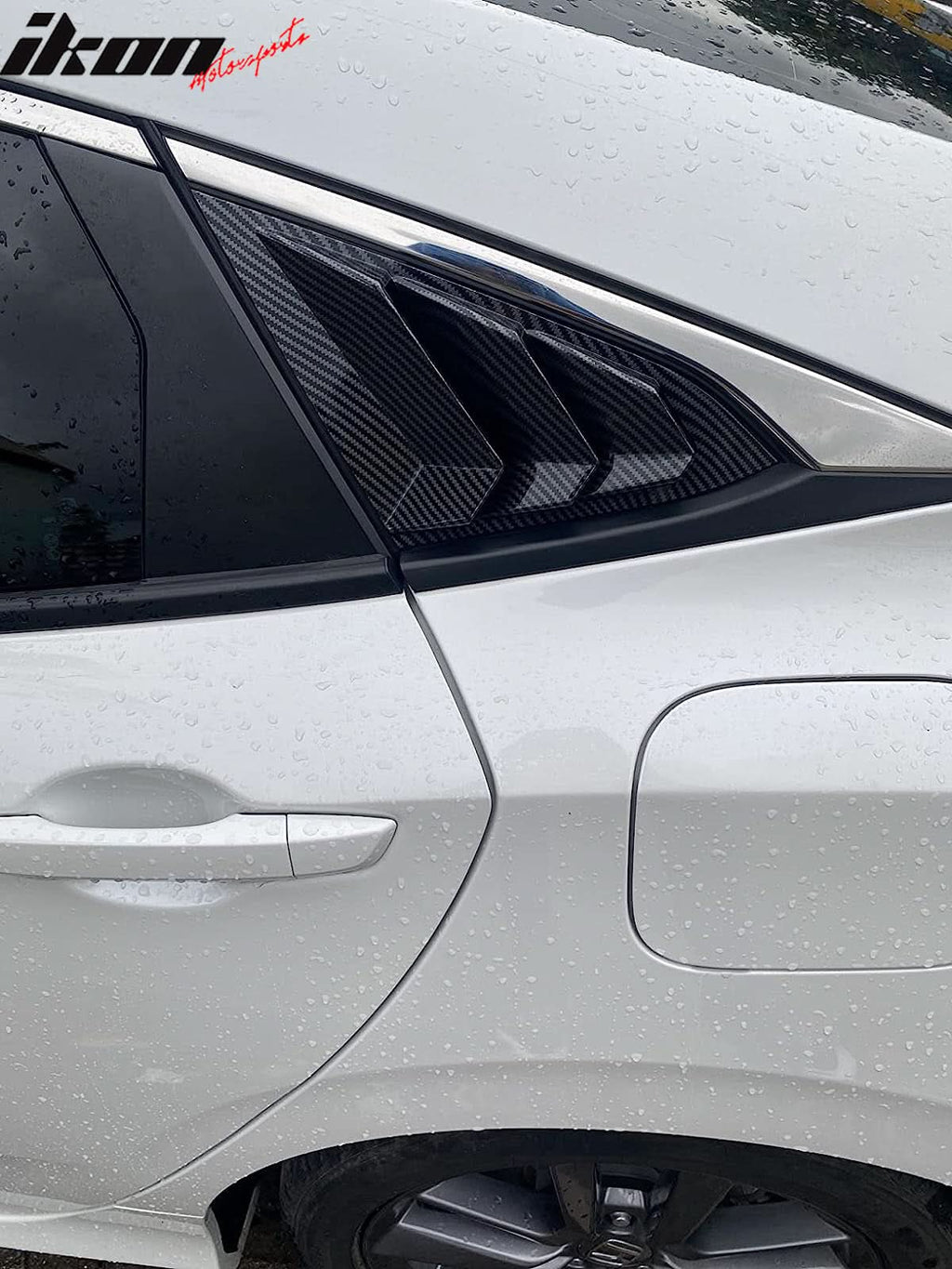 2016-2021 Honda Civic Sedan Carbon Fiber Print Side Window Louver