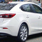 2014-2018Â Mazda 3 Gloss Black Rear Window Louvers Quarter Scoop ABS