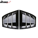 2014-2018Â Mazda 3 Gloss Black Rear Window Louvers Quarter Scoop ABS