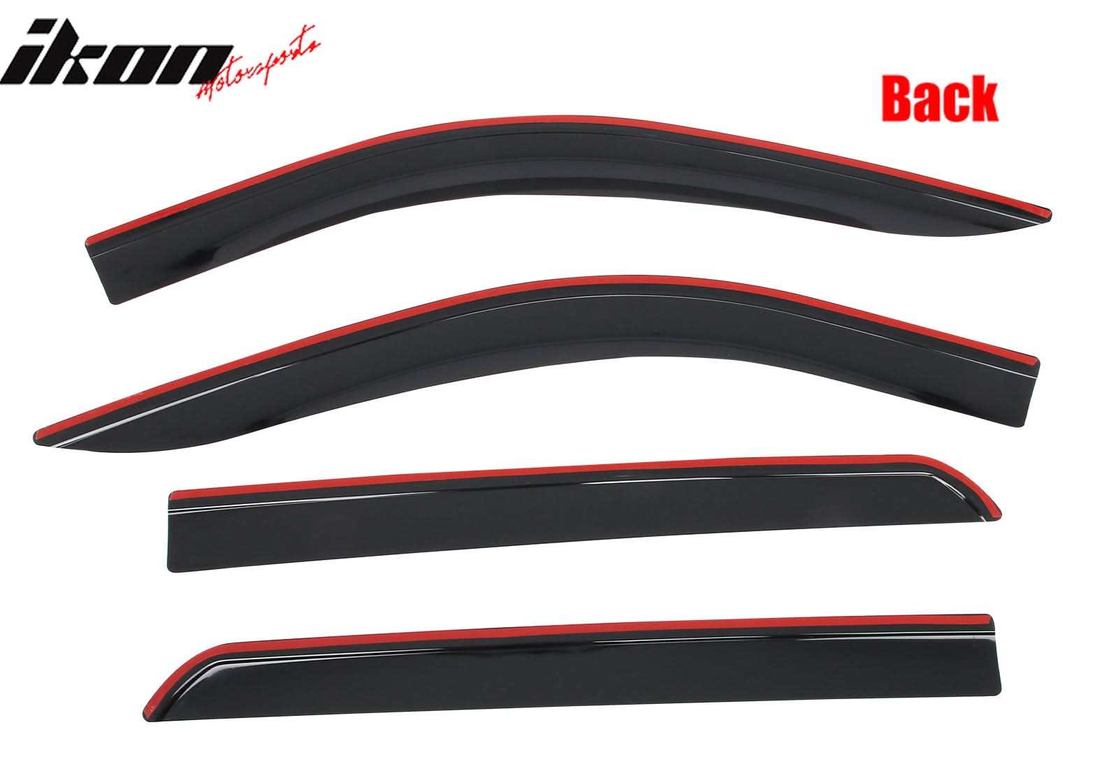 2019-2025 Silverado & Sierra Crew Cab Low Profile Style Window Visors