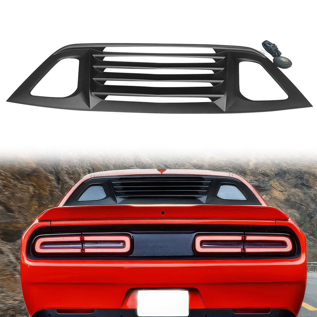 2008-2023 Dodge Challenger V2 Style Window Louver Gloss ABS