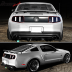2005-2014 Ford Mustang Rear Unpainted Window Louvers Side Vent Scoops
