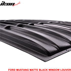 Fits 10-14 Ford Mustang Rear Window Louver Matte + Trunk Spoiler
