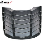 2015-2023Â Ford Mustang IKON Black Rear Window Louver Cover ABS