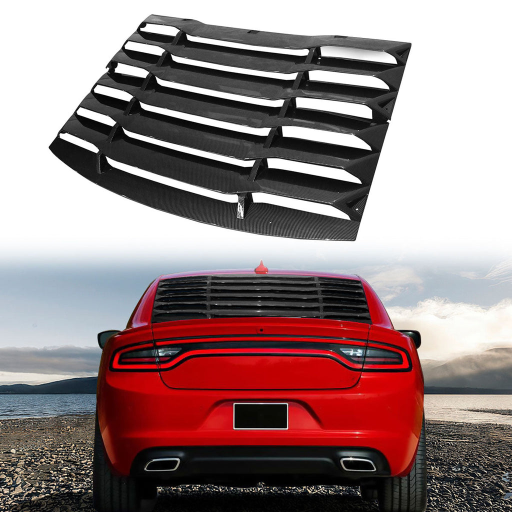 2011-2024 Dodge Charger IKON Window Louver Cover ABS 3PCS