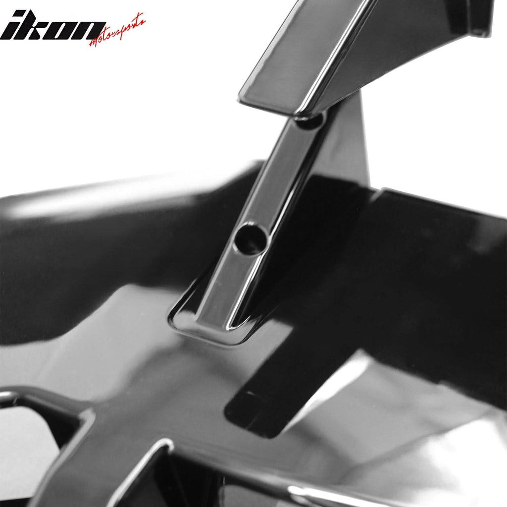 2024-2025 Ford Mustang 2DR IKON Gloss Black Rear Window Louvers ABS