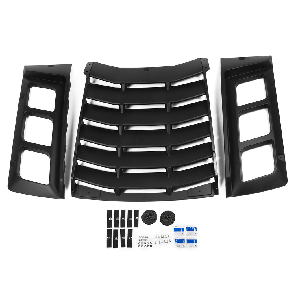 2011-2023 Dodge Charger IKON ABS Rear Window Louver 3PCS