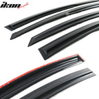 2011-2014 Hyundai Sonata Acrylic 4PC Window Visors Tape On Rain Guard