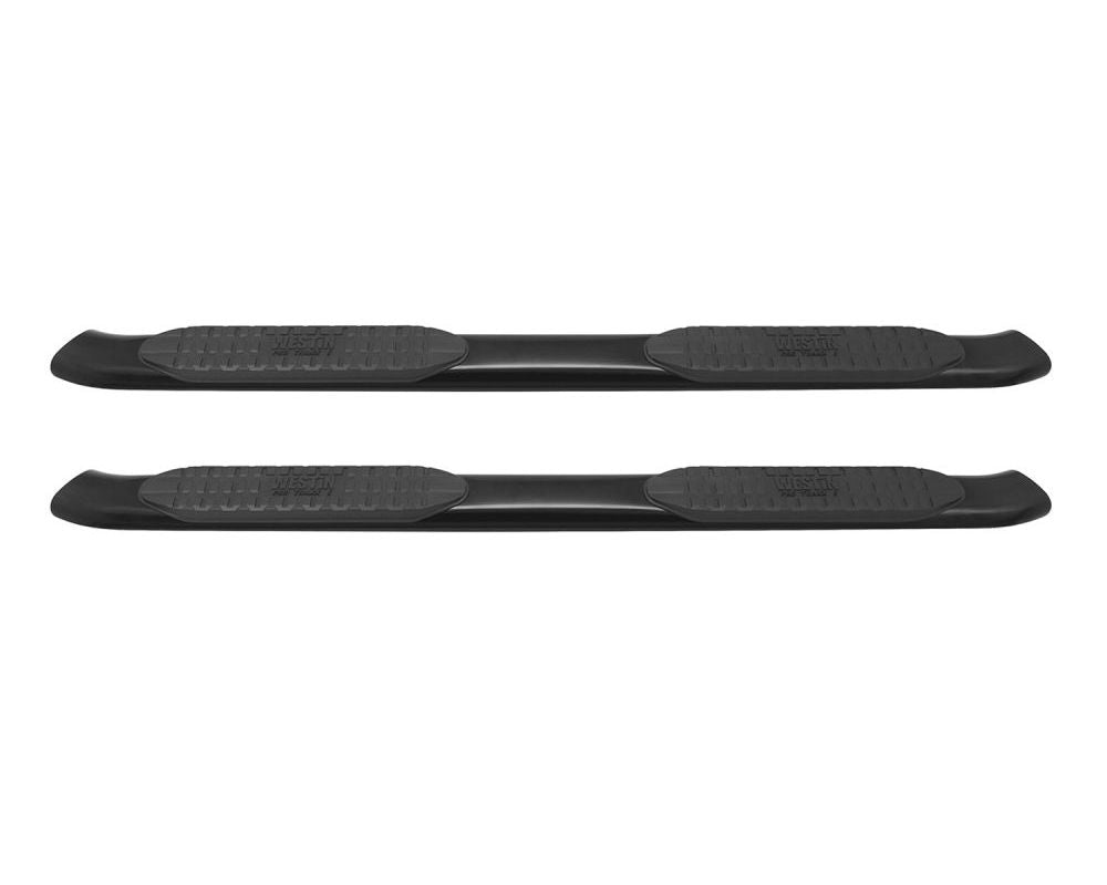 Westin 2007-2013 Chevy Silverado 1500 Crew Cab PRO TRAXX 5 Oval Nerf Step Bars - Black
