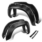 16-17 Toyota Tacoma Pocket-Riveted Style Wheel Flares - Textured Black
