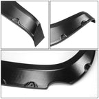 16-17 Toyota Tacoma Pocket-Riveted Style Wheel Flares - Textured Black