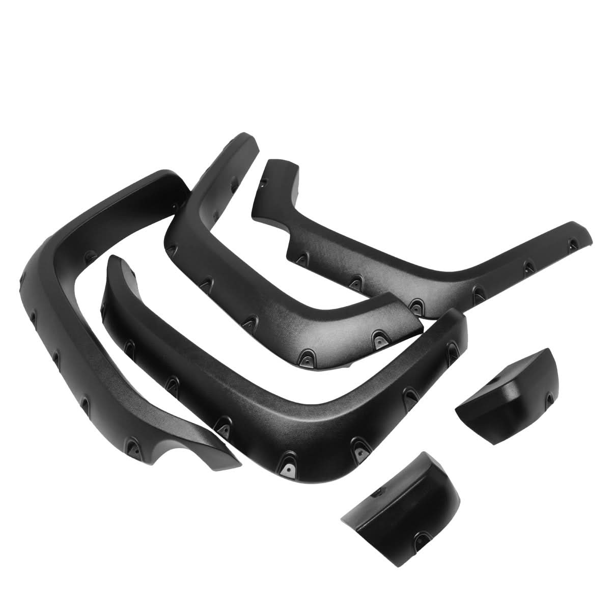 07-14 FJ Cruiser Pocket-Riveted Style Wheel Flares - Glossy Black