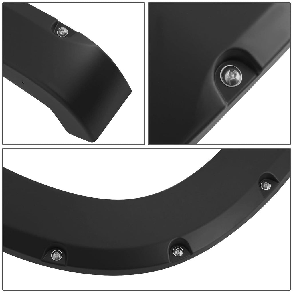 07-13 GMC Sierra 1500 Tidal Style Fender Flares 4PC Pocket Rivet