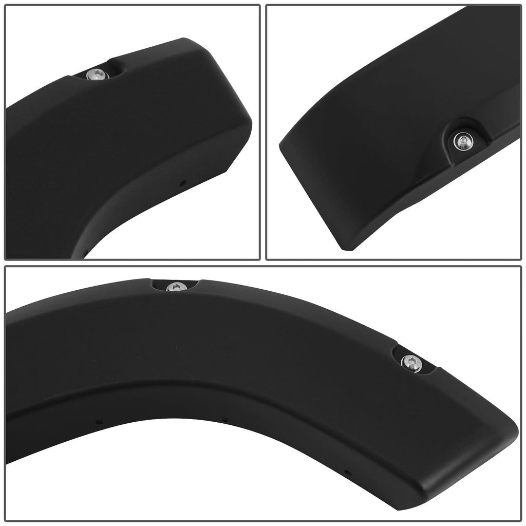 07-13 GMC Sierra 1500 Tidal Style Fender Flares 4PC Pocket Rivet