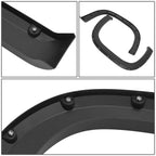 07-13 GMC Sierra 1500 Tidal Style Fender Flares 4PC Pocket Rivet