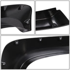 07-14 Chevrolet Silverado Pocket-Riveted Style Wheel Flares - Textured