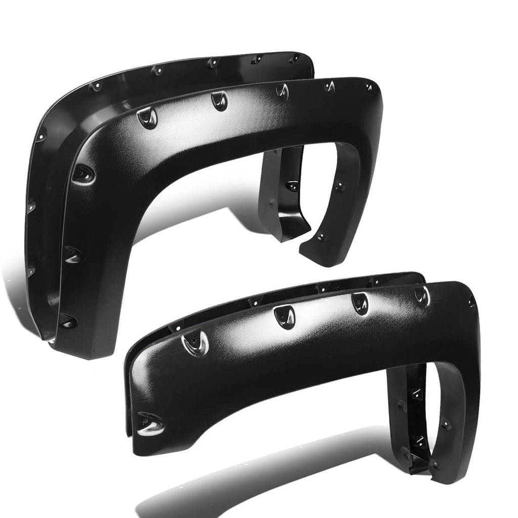 07-13 Chevy Silverado Pocket-Riveted Style Wheel Flares - Textured