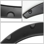 Universal Textured Matte Black Wheel Flares