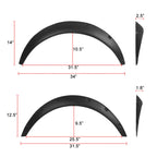 Universal Textured Matte Black Wheel Flares
