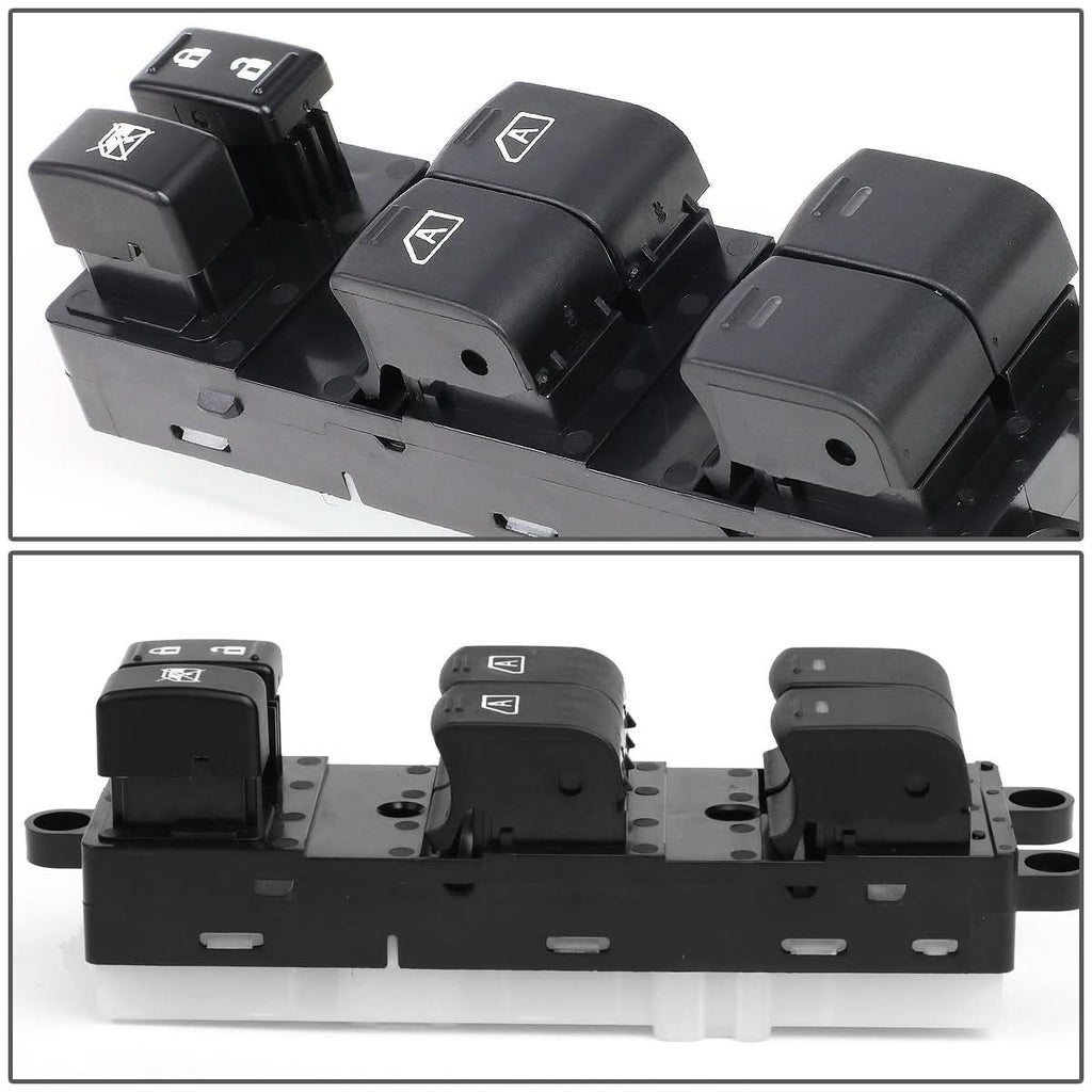 07-12 Nissan Pathfinder Power Window Switch - Driver Side Black