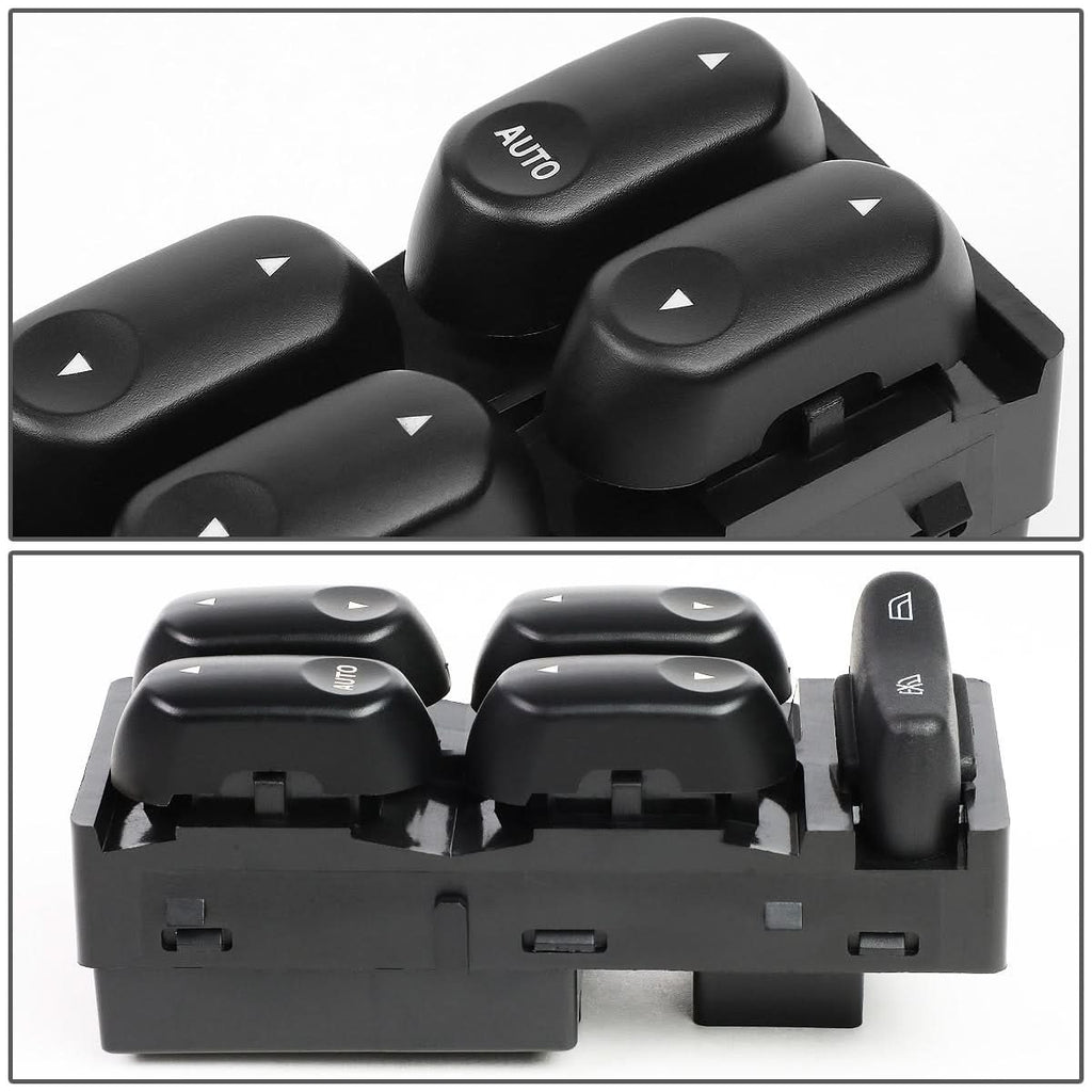 2000-2007 Ford Taurus Power Window Switch - Driver Side Black