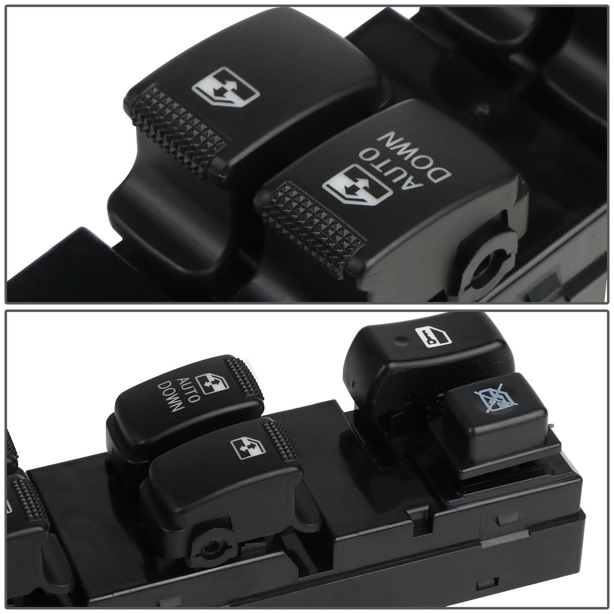 05-09 Hyundai Tucson Power Window Switch - Driver Side Black