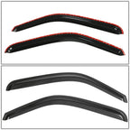 99-07 Chevrolet Silverado GMC Sierra Standard Cab Window Visors Carbon Fiber
