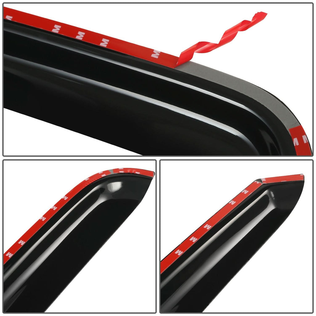 99-07 Chevrolet Silverado GMC Sierra Standard Cab Window Visors Carbon Fiber